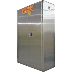 Securall Cabinets - Safety Cabinets Hazardous Chemical Type: Flammable and Combustible Liquids Color: Silver - A1 Tooling