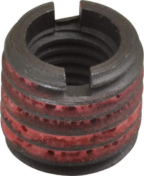 E-Z LOK - M12x1.75 Internal, 3/4-10 External, Metric Coarse, 21/32" Insert Length, Standard Wall Thread Locking Inserts - Carbon Steel, Smooth/Rolled Finish, Grade C12L14, Use Tool 500-6 - Exact Industrial Supply