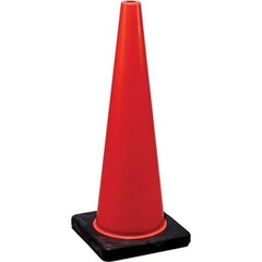 NMC - 28" High, Orange Traffic Cone - 14-1/8" Base Width, Rubber - A1 Tooling