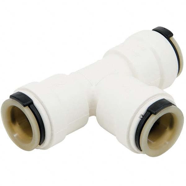 Push-to-Connect Tube Fitting: Union Tee, 3/4 x 3/4 x 3/4″ OD Polyethersulphone, 200 psi