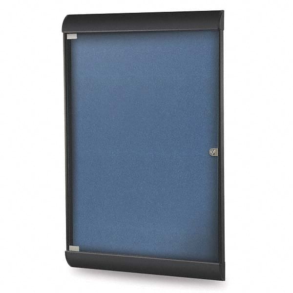 Ghent - Cork Bulletin Boards Style: Enclosed Bulletin Board Color: Navy - A1 Tooling