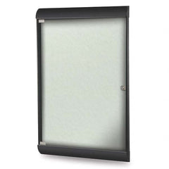 Ghent - Cork Bulletin Boards Style: Enclosed Bulletin Board Color: Silver - A1 Tooling