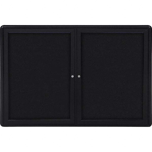 Ghent - Cork Bulletin Boards Style: Enclosed Fabric Bulletin Board Color: Black - A1 Tooling