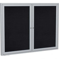 Ghent - Cork Bulletin Boards Style: Enclosed Recycled Rubber Bulletin Board Color: Black - A1 Tooling