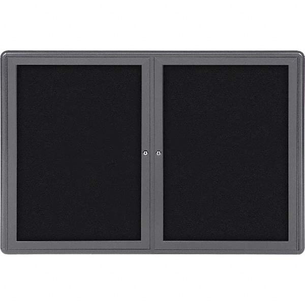 Ghent - Cork Bulletin Boards Style: Enclosed Fabric Bulletin Board Color: Black - A1 Tooling