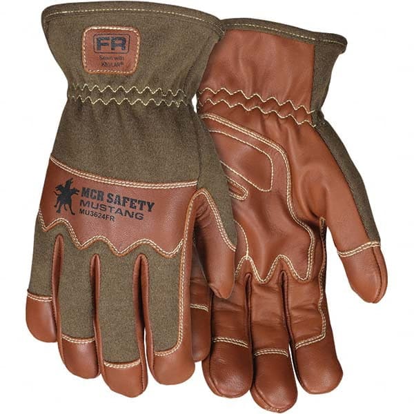 MCR Safety - Size M Goatskin Work Gloves - A1 Tooling