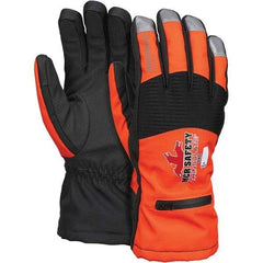 MCR Safety - Size XL Synthetic Blend Work Gloves - For Cold Weather, Uncoated, Slip-On Cuff, Full Fingered, Orange, Paired - A1 Tooling