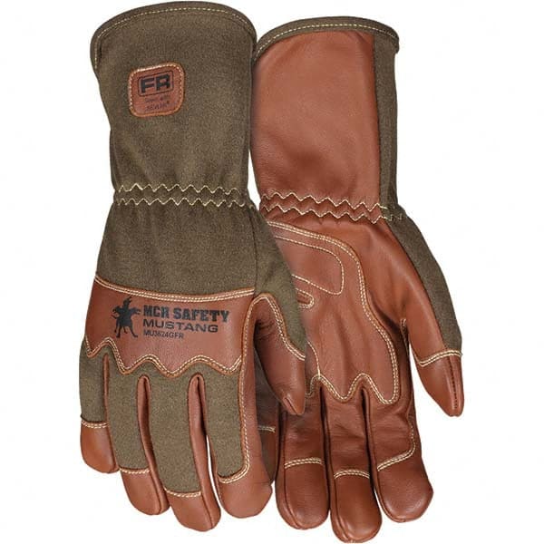 MCR Safety - Size L Goatskin Work Gloves - A1 Tooling