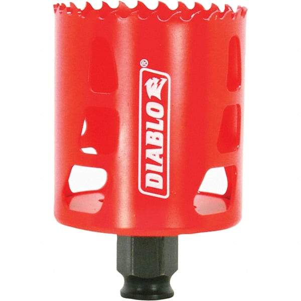 Freud - 2-3/8" Diam, 2-3/8" Cutting Depth, Hole Saw - Bi-Metal Saw, Toothed Edge - A1 Tooling