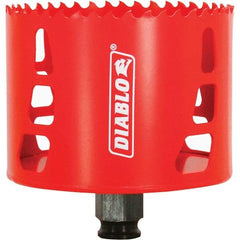 Freud - 3-1/2" Diam, 2-3/8" Cutting Depth, Hole Saw - Bi-Metal Saw, Toothed Edge - A1 Tooling