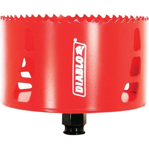 Freud - 4-1/2" Diam, 2-3/8" Cutting Depth, Hole Saw - Bi-Metal Saw, Toothed Edge - A1 Tooling