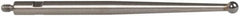 TESA Brown & Sharpe - 2mm Ball Diam, Carbide, Ball Test Indicator Contact Point - 1-7/16" Contact Point Length, Use with Brown & Sharpe BesTest 599 Series - A1 Tooling