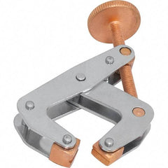 Kant Twist - 700 Lb, 2-1/2" Max Opening, 1-3/4" Open Throat Depth, 1-13/16" Closed Throat Depth, Cantilever Clamp - Copper Plated Steel Jaw, Round Handle, 7/8" Max Width - A1 Tooling