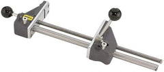 Heinrich - 12-3/4" Jaw Opening Capacity x 3" Throat Depth, Horizontal Drill Press Vise - 5-21/32" Wide x 1-3/4" High Jaw, Stationary Base, Standard Speed, 20-1/2" OAL x 1-3/4" Overall Height - A1 Tooling