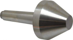 Riten - 2-3/4" Head Diam, Hardened Tool Steel Bull Nose Point Solid Dead Center - 3MT Morse Taper, 2-3/4" Point Diam, 1.508" Point Length - A1 Tooling