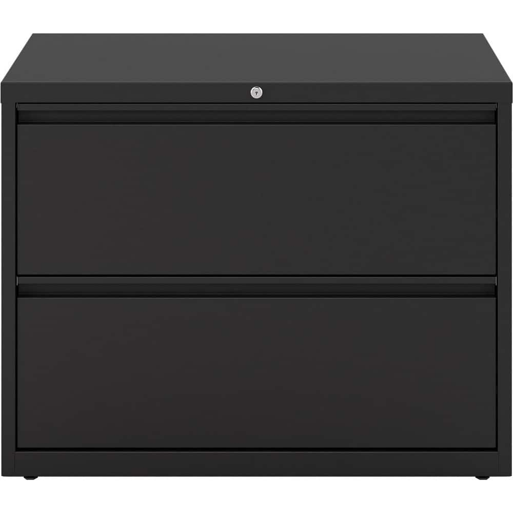 File Cabinets & Accessories; File Cabinet Type: Horizontal; Color: Black; Material: Steel; Number Of Drawers: 2.000