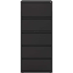 File Cabinets & Accessories; File Cabinet Type: Horizontal; Color: Black; Material: Steel; Number Of Drawers: 5.000