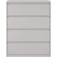 File Cabinets & Accessories; File Cabinet Type: Horizontal; Color: Light Gray; Material: Steel; Number Of Drawers: 4.000