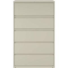 File Cabinets & Accessories; File Cabinet Type: Horizontal; Color: Black; Material: Steel; Number Of Drawers: 5.000