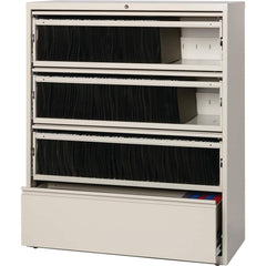 File Cabinets & Accessories; File Cabinet Type: Horizontal; Color: Light Gray; Material: Steel; Number Of Drawers: 2.000