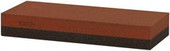 Norton - 5" Long x 2" Wide x 3/4" Thick, Aluminum Oxide Sharpening Stone - Rectangle, Coarse, Fine Grade - A1 Tooling