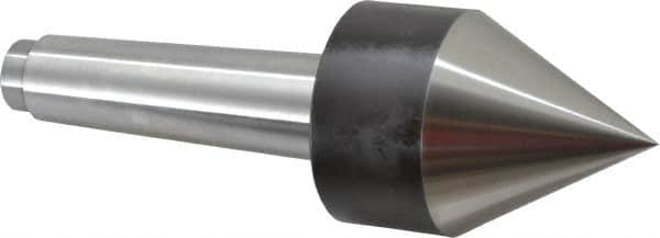 Riten - MT4 Taper Shank, Live Center - 2-1/2" Point Diam, 3-7/16" Point Len, 260 Lb Max Workpc, Pipe Nose Point - A1 Tooling