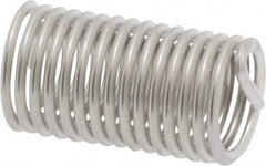 Heli-Coil - M5x0.80 Metric Coarse, 15mm OAL, Free Running Helical Insert - 15-1/8 Free Coils, Tanged, 304 Stainless Steel, Bright Finish, 3D Insert Length - A1 Tooling