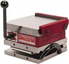 Suburban Tool - 6" Long x 6" Wide x 4-1/4" High, Fine Pole, Steel Sine Plate & Magnetic Chuck Combo - 0.0002" Tolerance, Square to 0.0002", (2) Rails & Handle - A1 Tooling