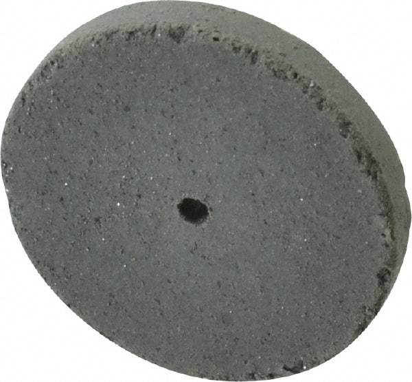 Cratex - 1" Diam x 1/16" Hole x 1/8" Thick, Surface Grinding Wheel - Silicon Carbide, Coarse Grade, 25,000 Max RPM, Rubber Bond, No Recess - A1 Tooling