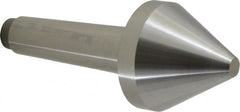 Riten - 2-3/4" Head Diam, Hardened Tool Steel Bull Nose Point Solid Dead Center - 4MT Morse Taper, 2-3/4" Point Diam, 1.939" Point Length - A1 Tooling