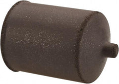 Cratex - 7/8" Max Diam x 1-1/4" Long, Cone, Rubberized Point - Medium Grade, Silicon Carbide, 1/4" Arbor Hole, Unmounted - A1 Tooling