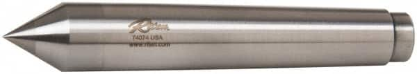 Riten - 0.72" Head Diam, Carbide-Tipped Steel Standard Point Half Dead Center - B&S 7 Brown & Sharpe Taper, 0.72" Point Diam, 1-1/8" Point Length, 4-3/8" OAL - A1 Tooling