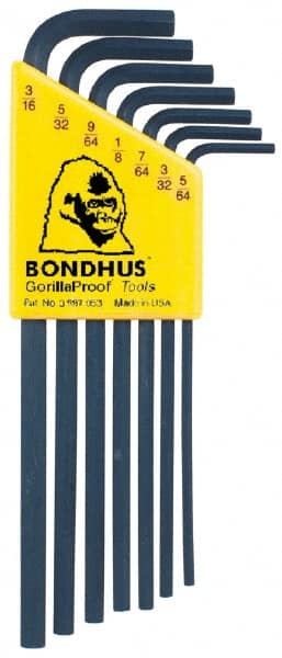 Bondhus - 7 Piece L-Key Hex Key Set - A1 Tooling