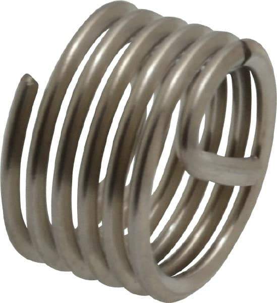 Recoil - M12x1.50 Metric Fine, 12mm OAL, Free Running Helical Insert - 7-1/4 Free Coils, Tanged, Stainless Steel, Bright Finish, 1D Insert Length - A1 Tooling