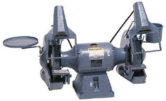 Baldor - 10" Wheel Diam x 1" Wheel Width, 1 hp Grinder - 7/8" Arbor Hole Diam, 1 Phase, 1,800 Max RPM, 115/230 Volts - A1 Tooling