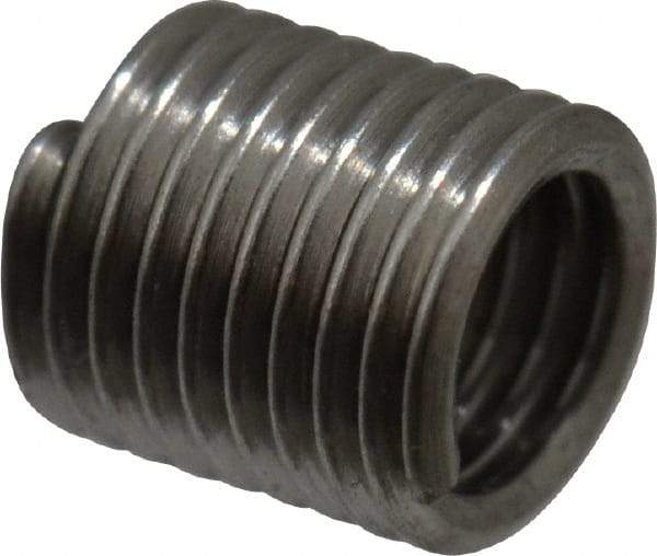 Recoil - M2.5x0.45 Metric Coarse, 5mm OAL, Free Running Helical Insert - 8-1/4 Free Coils, Tanged, Stainless Steel, Bright Finish, 2D Insert Length - Exact Industrial Supply