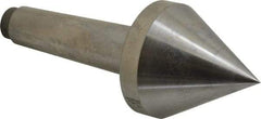 Riten - 2-3/4" Head Diam, Hardened Tool Steel Pipe Nose Point Solid Dead Center - 4MT Morse Taper, 2-3/4" Point Diam, 2.37" Point Length - A1 Tooling