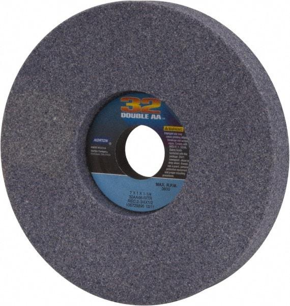 Norton - 7" Diam x 1-1/4" Hole x 1" Thick, I Hardness, 46 Grit Surface Grinding Wheel - Aluminum Oxide, Type 5, Coarse Grade, 3,600 Max RPM, Vitrified Bond, One-Side Recess - A1 Tooling