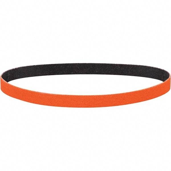 Dynabrade - 1/2" Wide x 24" OAL, 60 Grit, Ceramic Abrasive Belt - Ceramic, Coated, Y Weighted Cloth Backing, Wet/Dry - A1 Tooling