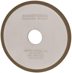 Norton - 6" Diam x 1-1/4" Hole x 1/4" Thick, 180 Grit Surface Grinding Wheel - Diamond, Type 1A1, Very Fine Grade, Resinoid Bond - A1 Tooling