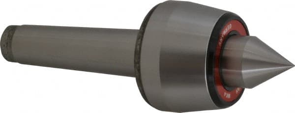 Rohm - MT4 Taper Shank, 2.755" Head Diam 800 Lb Capacity Live Center - 3,800 Max RPM, 2-3/32" Head Length, 1.2598" Point Diam, 1.614" Point Len, 1,760 Lb Max Workpc, 4.035" OAL, Standard Point - A1 Tooling