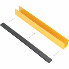 Vestil - 4-7/8" Long, Rubber Rack Guard - Yellow/Black - A1 Tooling