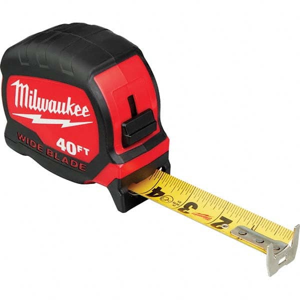 Milwaukee Tool - 40' x 1-5/16" Yellow/Black Blade Tape Measure - A1 Tooling