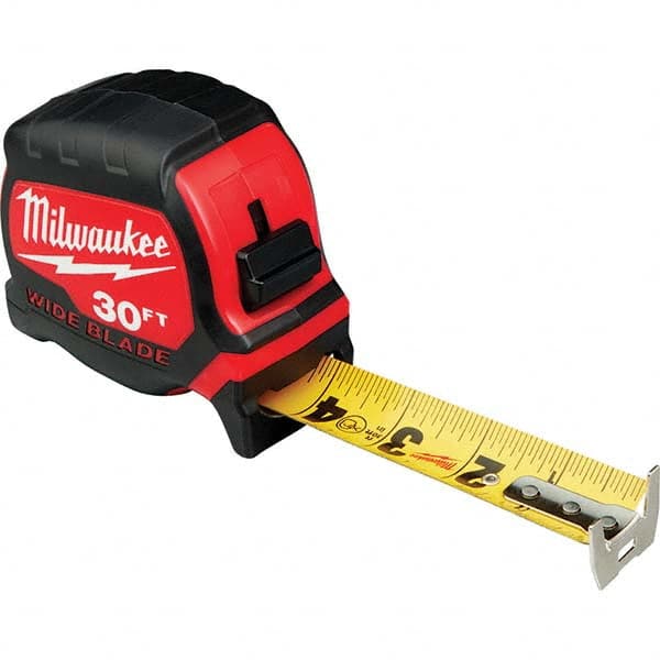 Milwaukee Tool - 30' x 1-5/16" Yellow/Black Blade Tape Measure - A1 Tooling