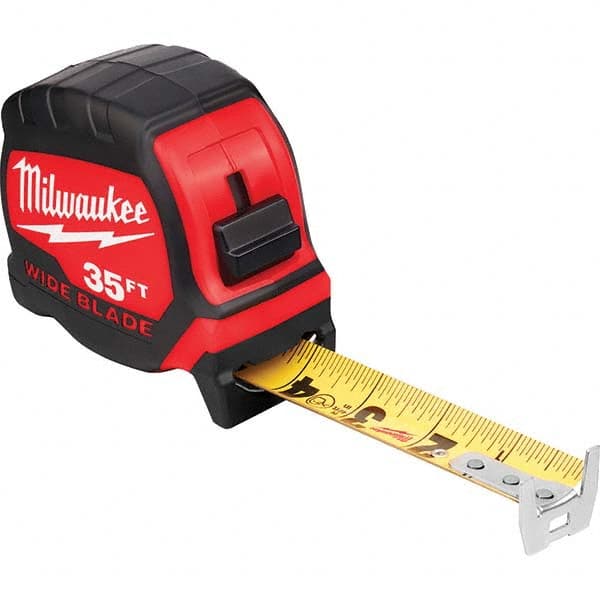 Milwaukee Tool - 35' x 1-5/16" Yellow/Black Blade Tape Measure - A1 Tooling