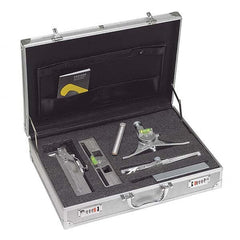 Jackson Safety - Layout & Setup Kits Type: Accessory Kit Contents: #1 Curvo-Mark Marker; #7 Centering Head; #8 Pro-Mag Level; Standard Radius Marker; Square Soap Stone & Holder; Loackable Metal Carrying Case - A1 Tooling