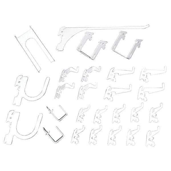 Wall Control - Pegboard Hook Sets For Use With: Any Wall Control Broad & Industrial Pegboard Contents: (26) Assorted Slotted Pegboard Hooks & Brackets - A1 Tooling