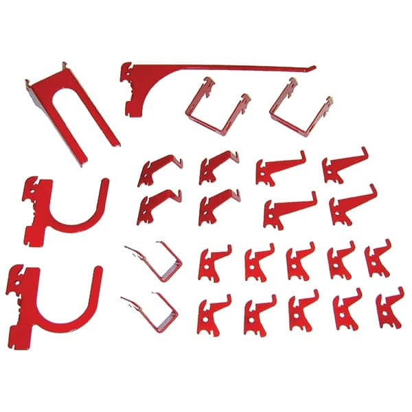 Wall Control - Pegboard Hook Sets For Use With: Any Wall Control Broad & Industrial Pegboard Contents: (26) Assorted Slotted Pegboard Hooks & Brackets - A1 Tooling