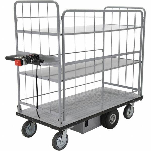 Vestil - 1,000 Lb Capacity Steel Powered Cart - Exact Industrial Supply