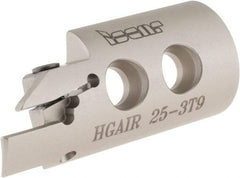 Iscar - 3mm Groove Width, 9mm Max Depth of Cut, Right Hand Cut, HGAI Indexable Grooving Blade - Series Heliface - A1 Tooling